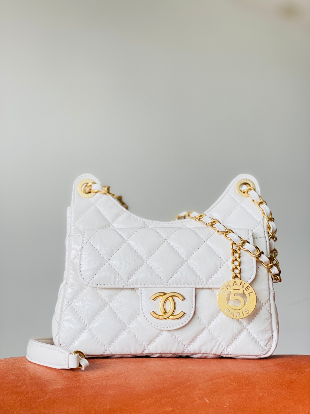 Chanel hobo leather bag