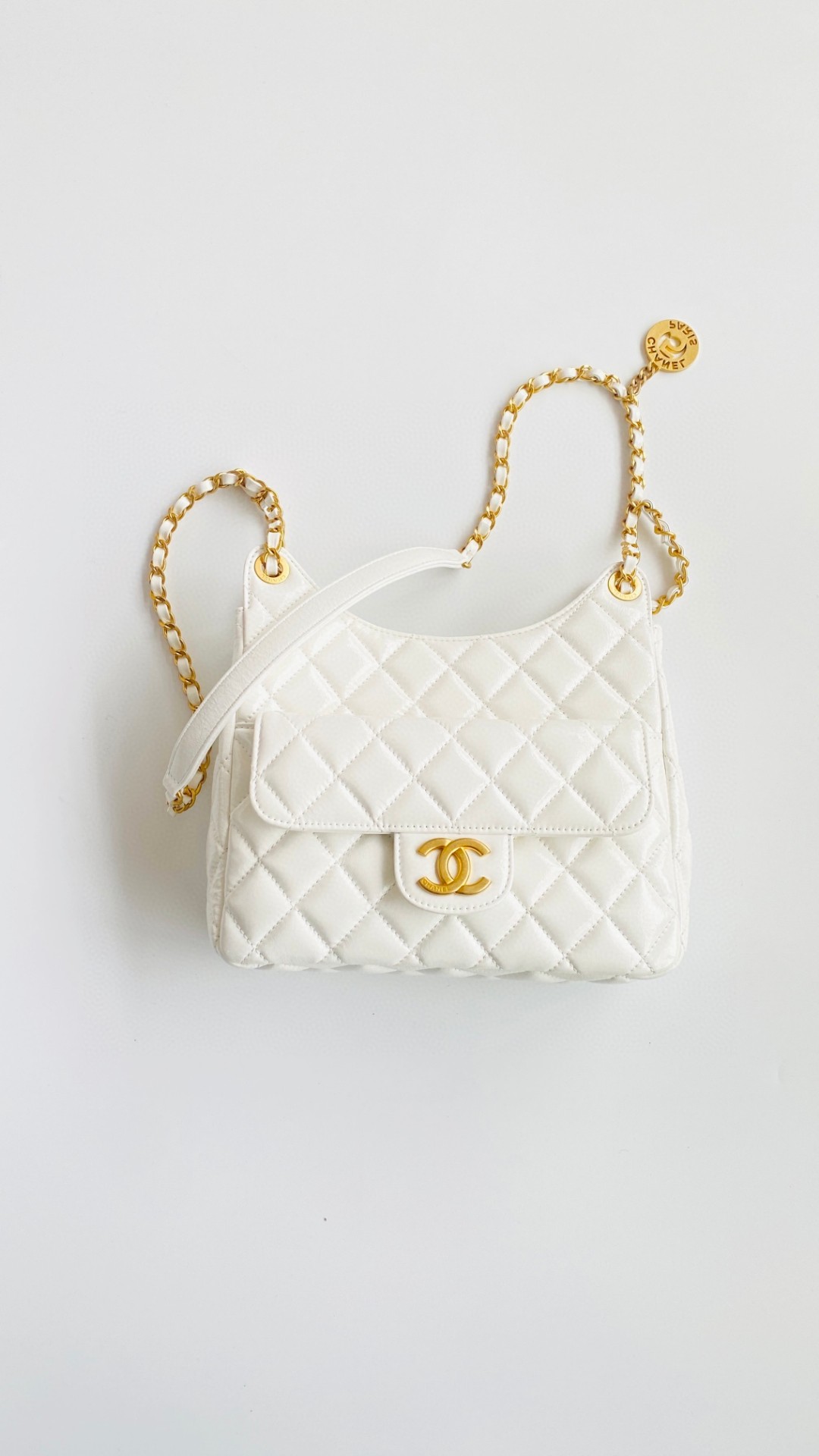 Chanel hobo leather bag