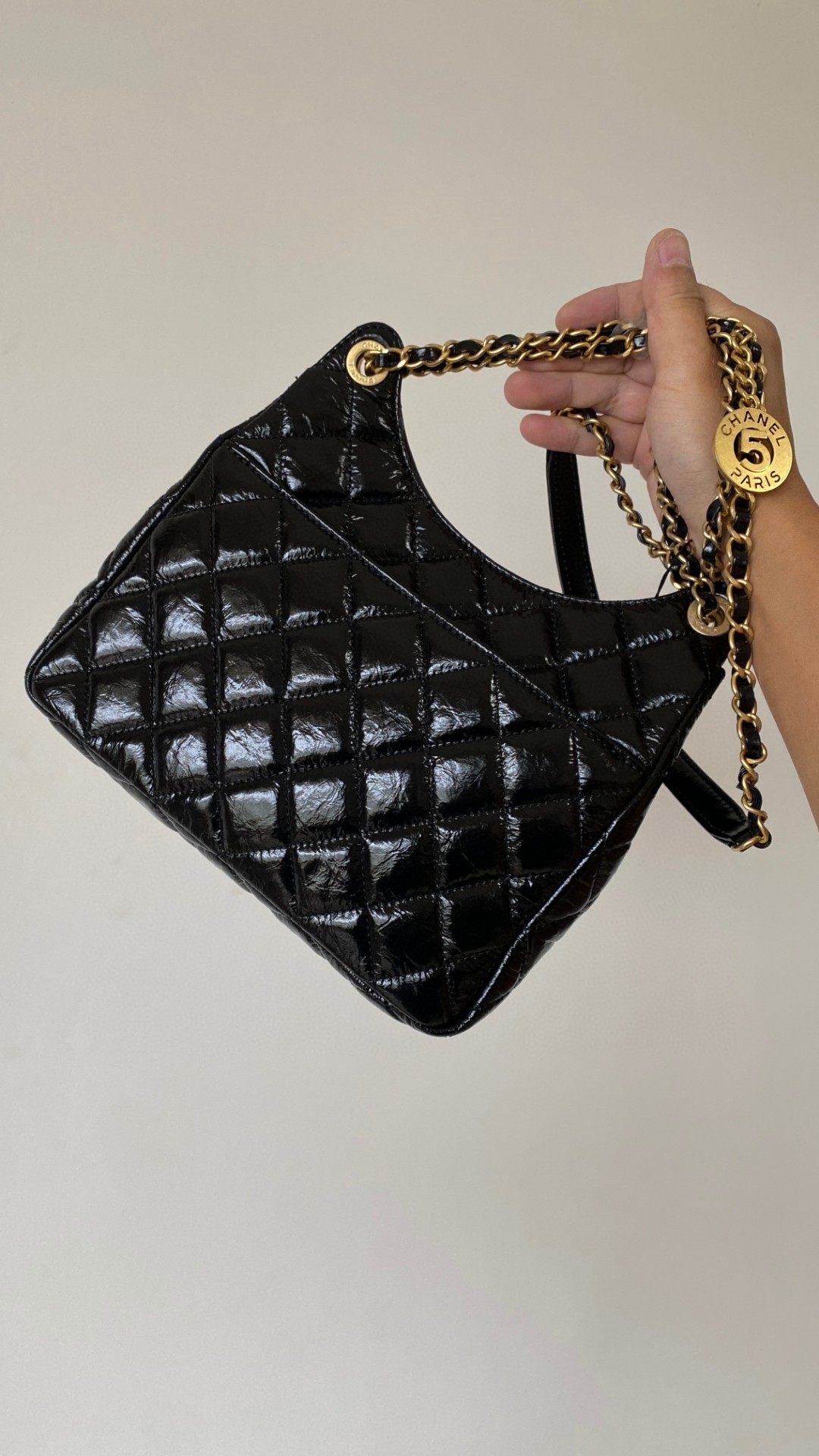 Chanel hobo leather bag