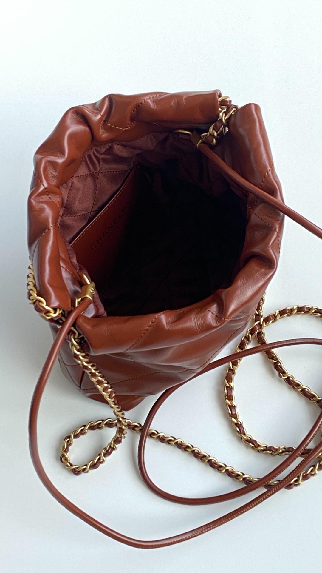 Chanel 22 mini leather bag