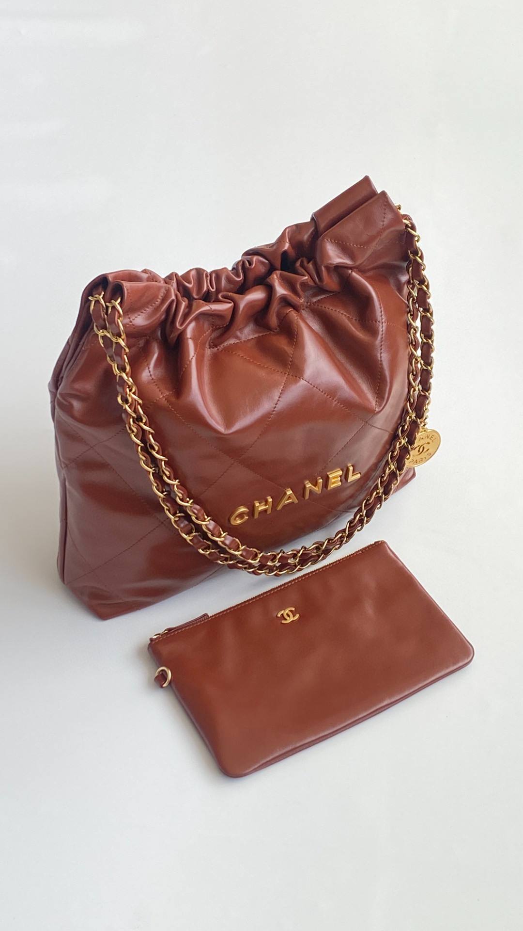 Chanel 22 medium leather bag
