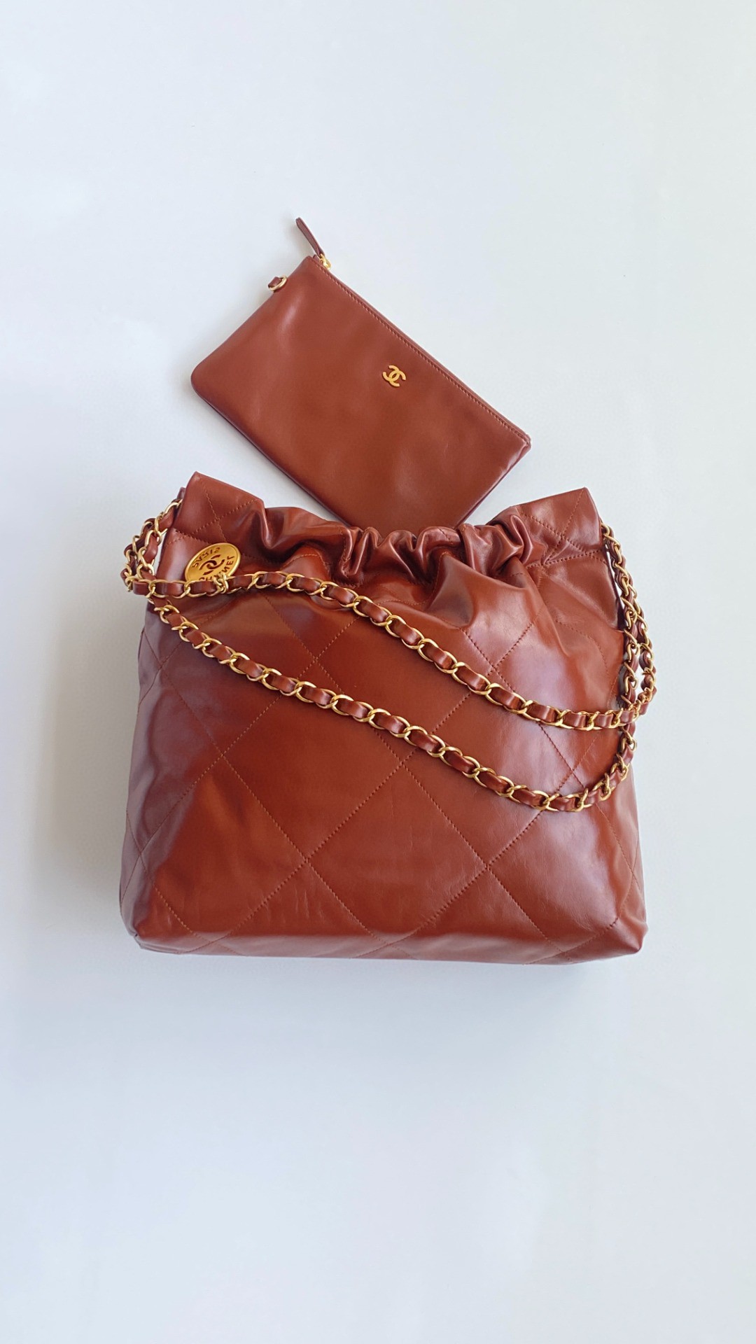 Chanel 22 medium leather bag