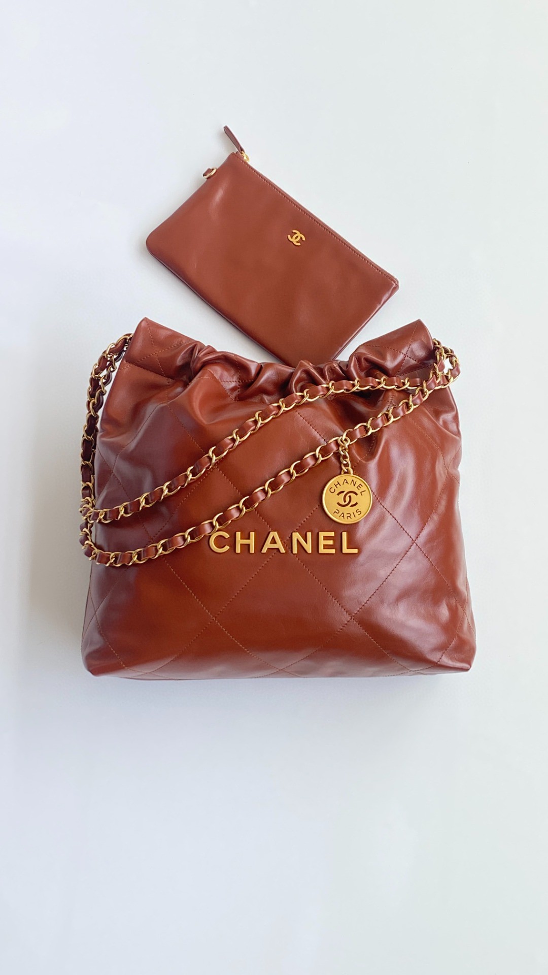 Chanel 22 medium leather bag