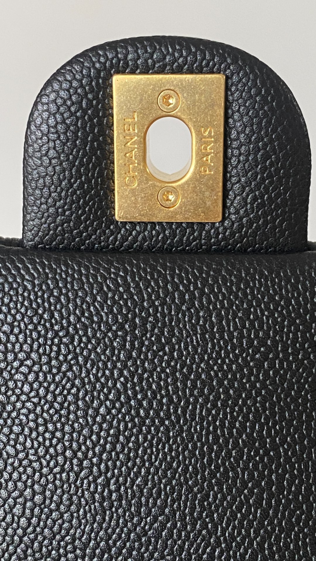 Chanel flap bag black leather