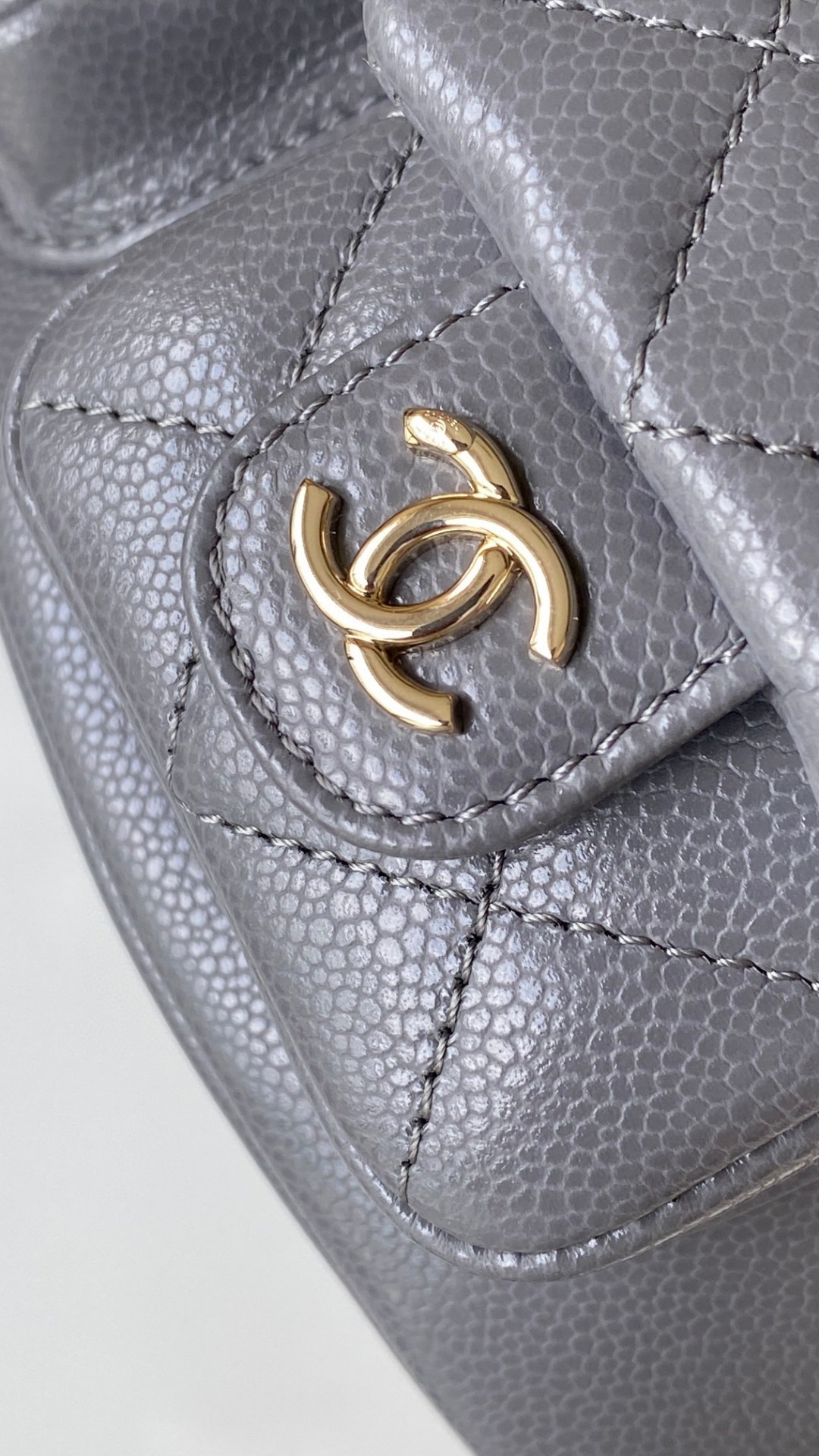 Chanel Duma backpack gray leather