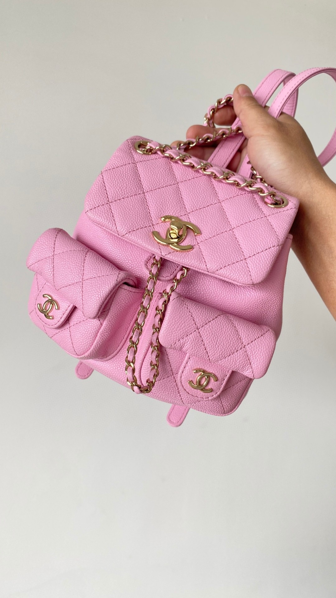 Chanel Duma backpack pink leather