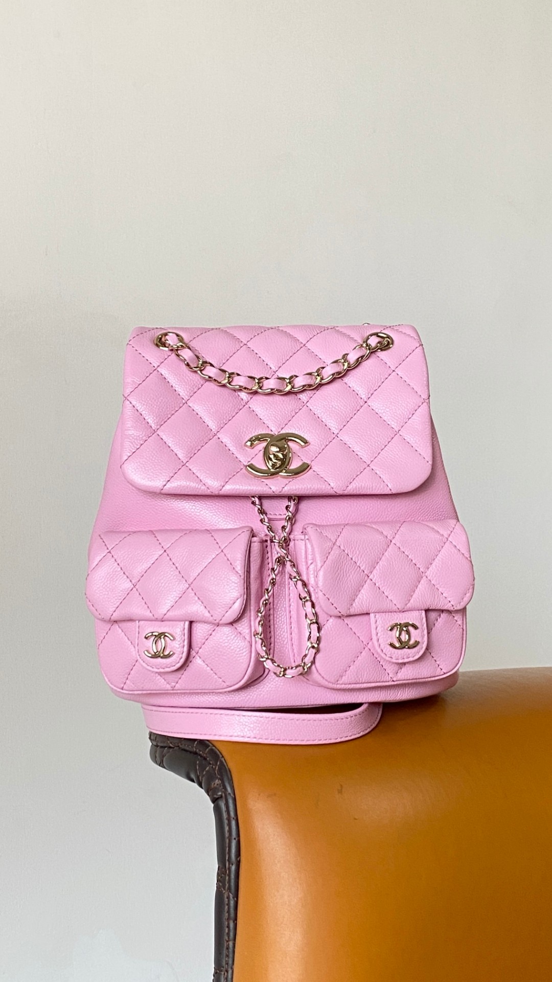 Chanel Duma backpack pink leather