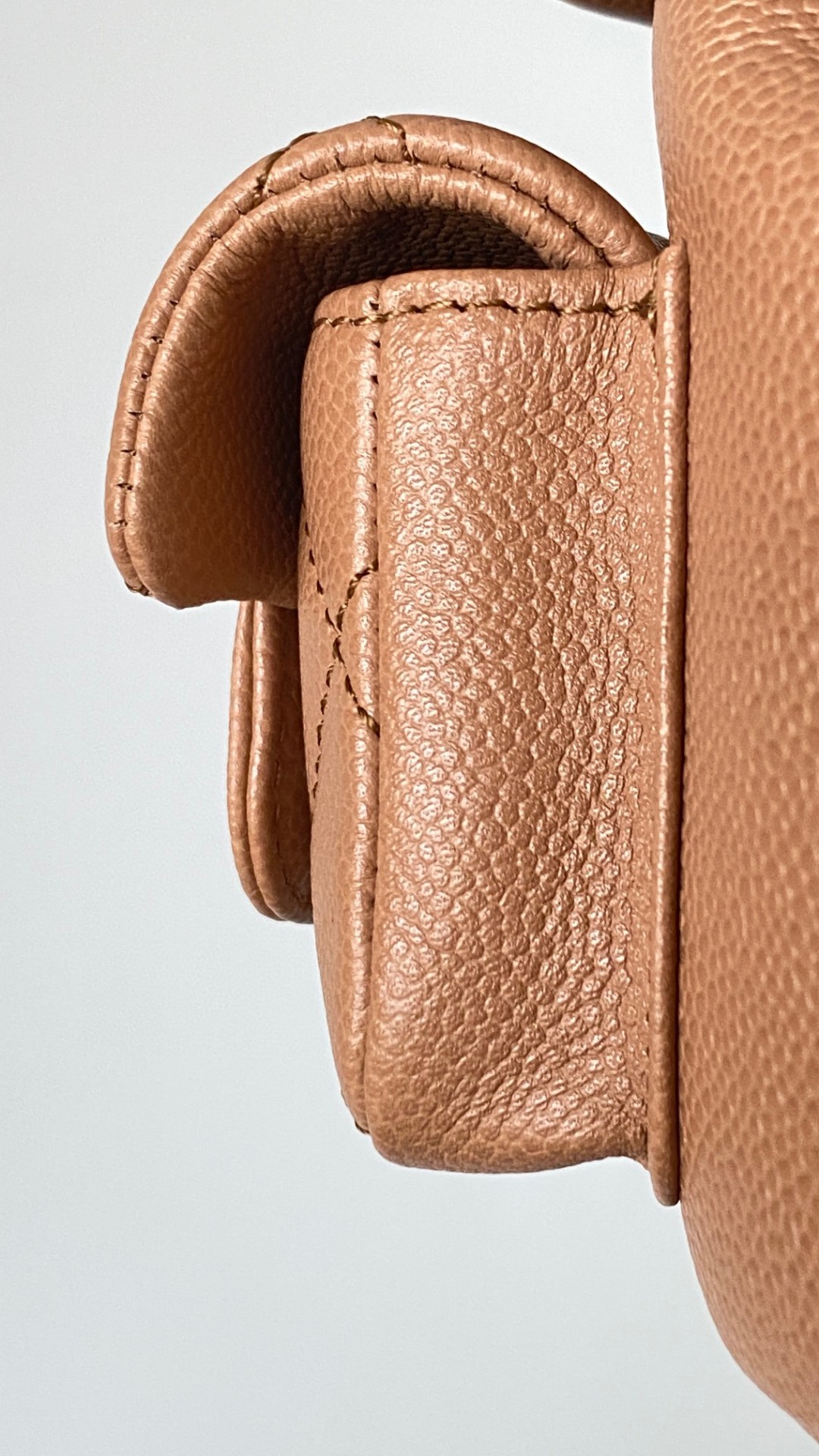 Chanel Duma backpack mini beige leather