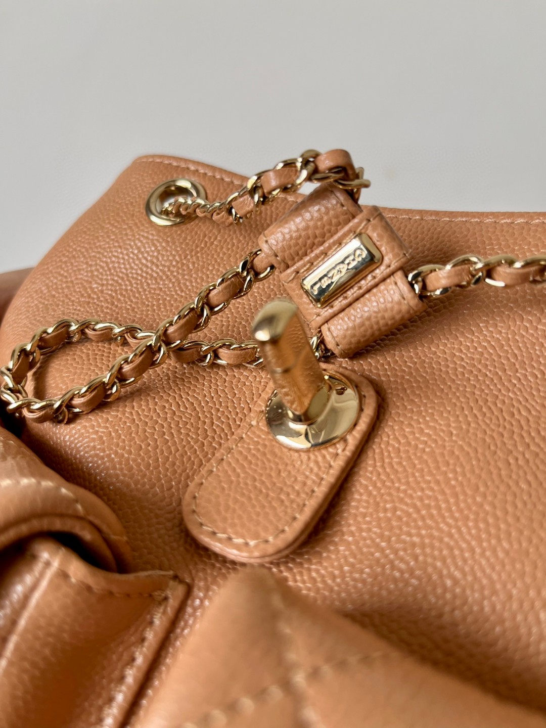 Chanel Duma backpack beige leather