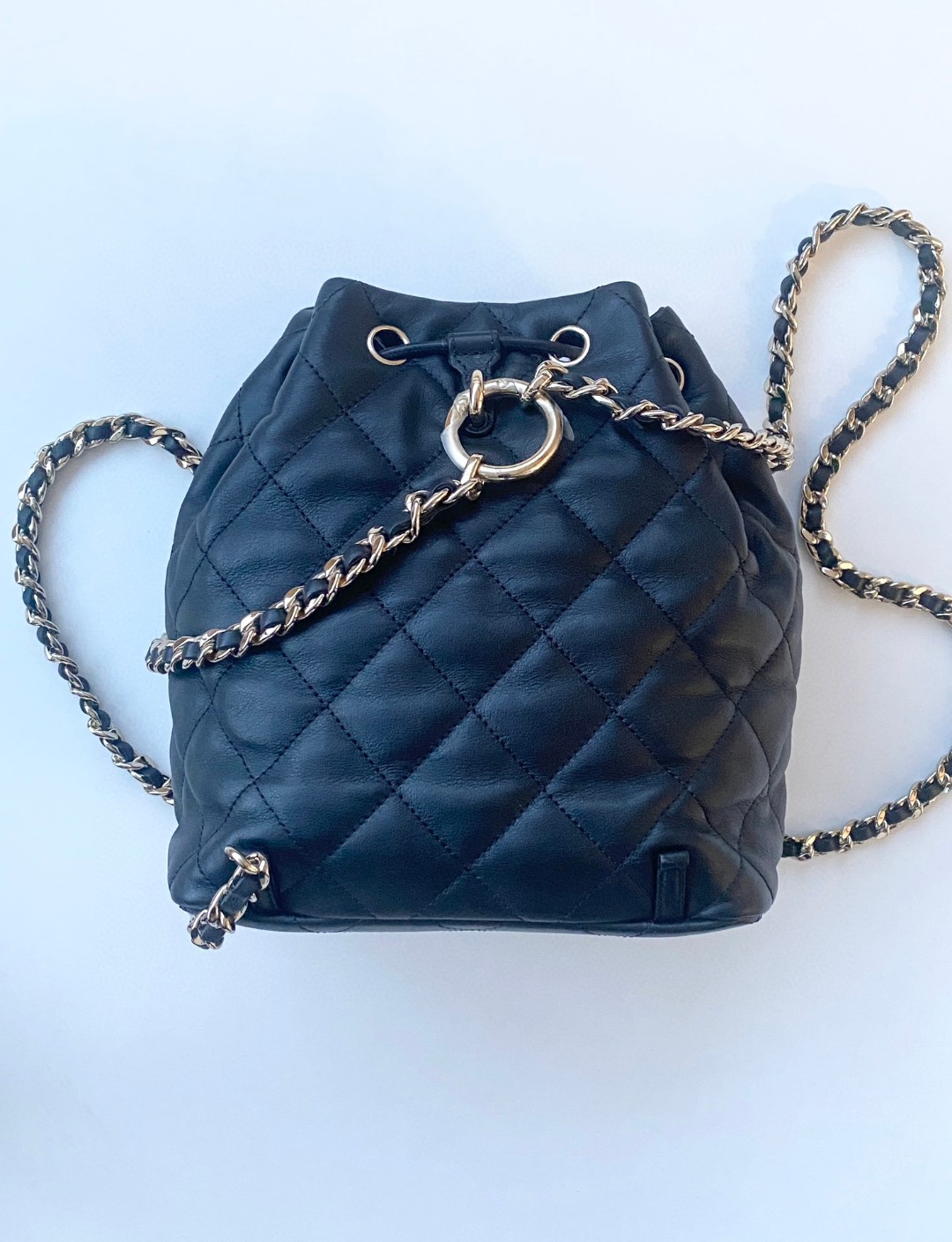 Chanel Duma backpack black leather