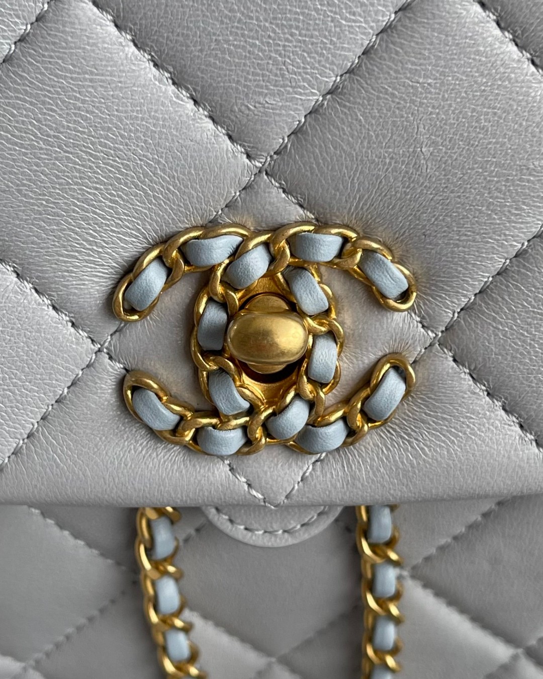 Chanel 19 Duma backpack gray leather