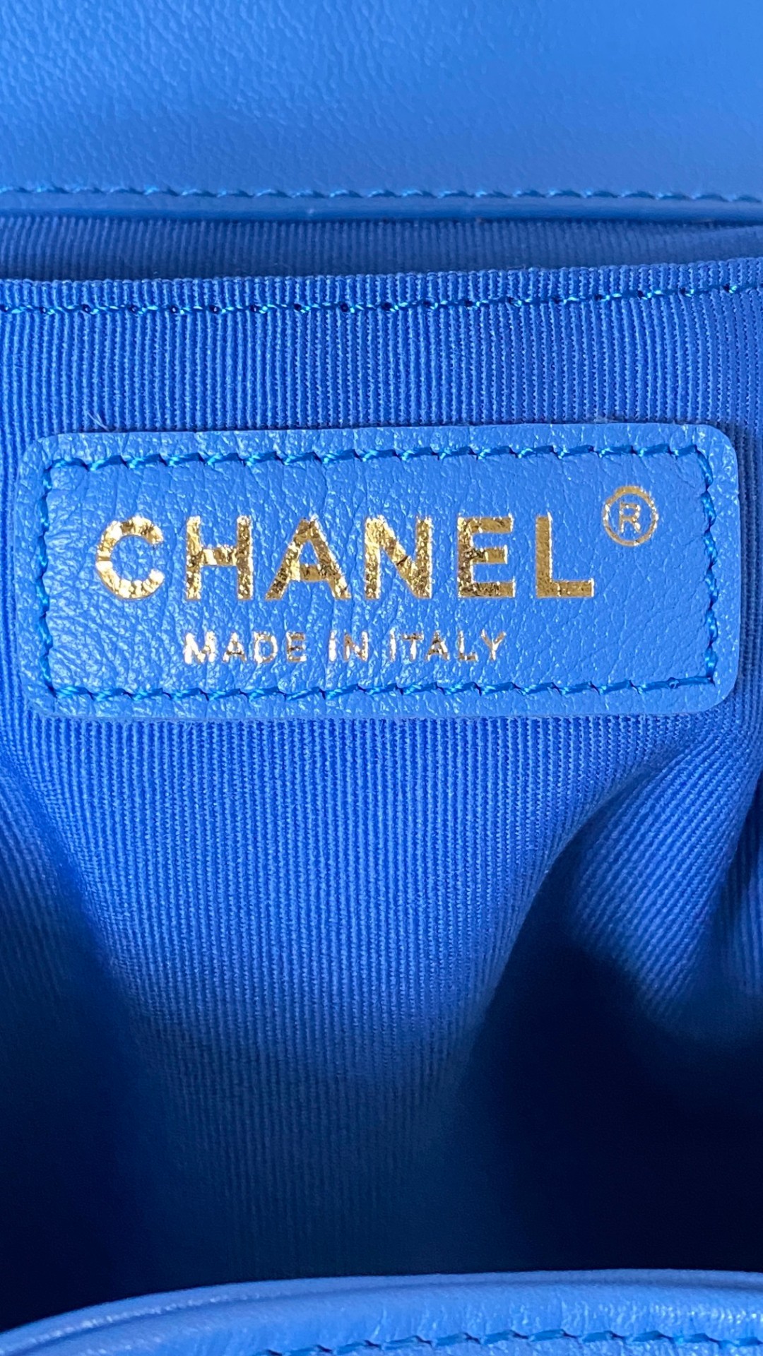 Chanel Duma backpack blue leather