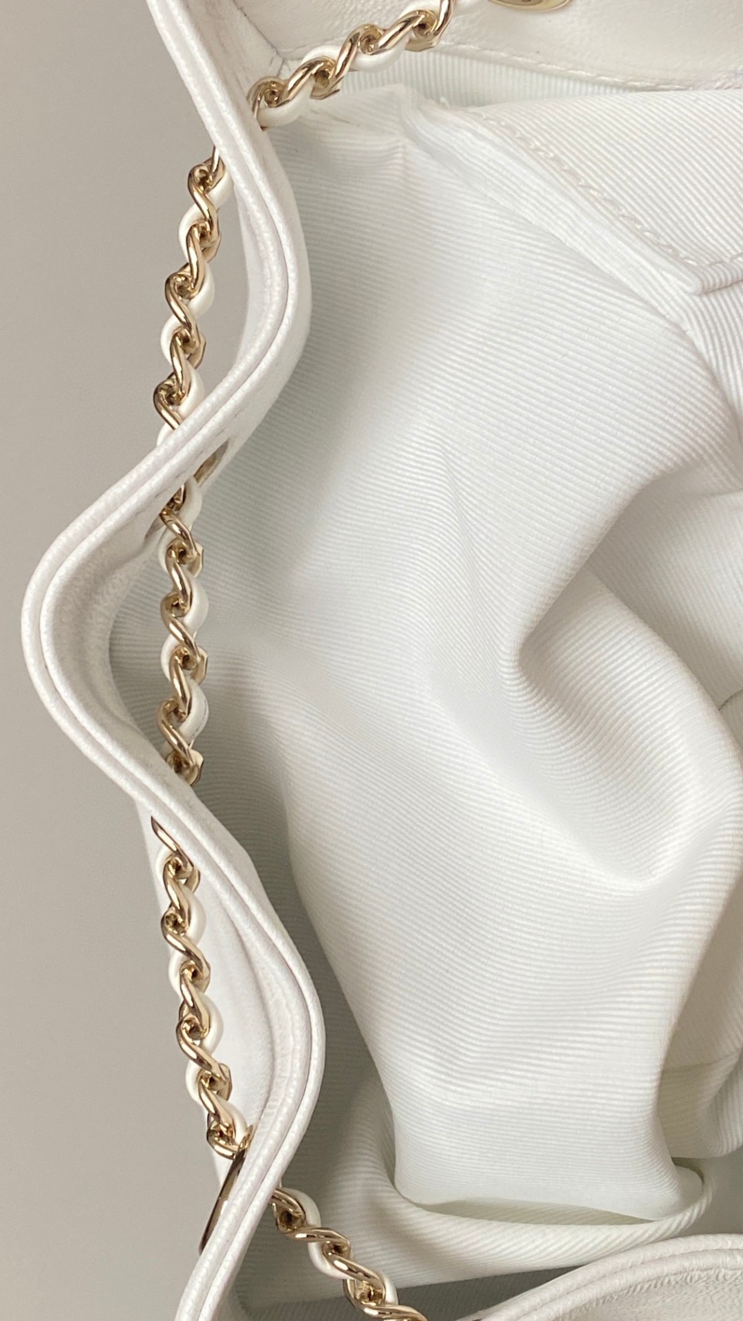 Chanel Duma backpack white leather