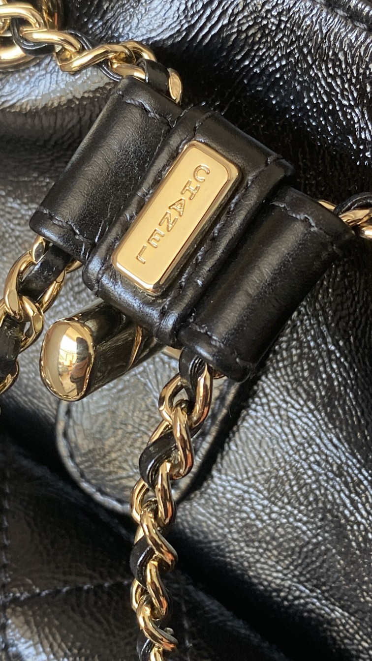 Chanel Duma backpack black leather