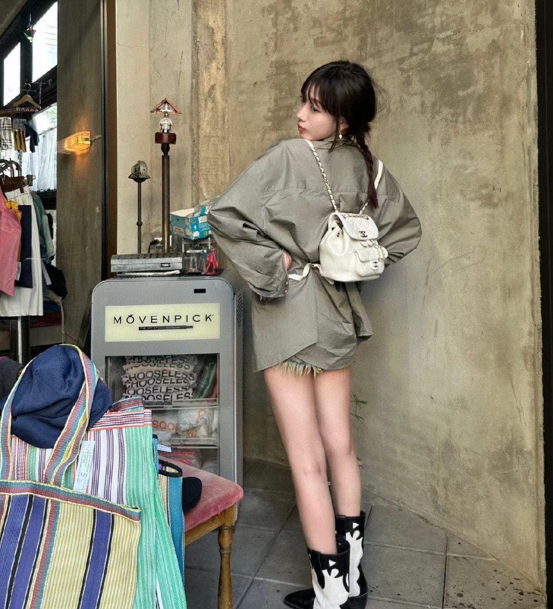 Chanel Duma backpack white leather