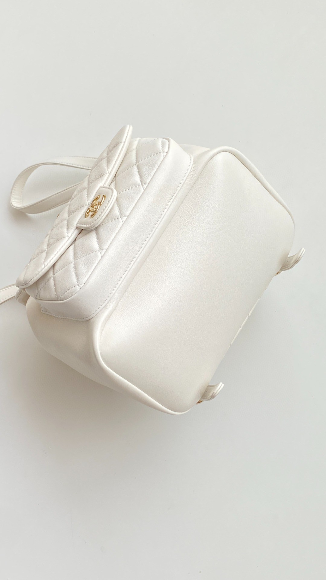 Chanel Duma backpack white leather