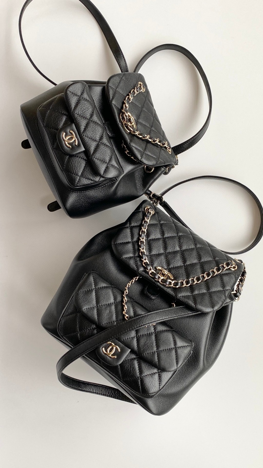 Chanel Duma backpack black leather