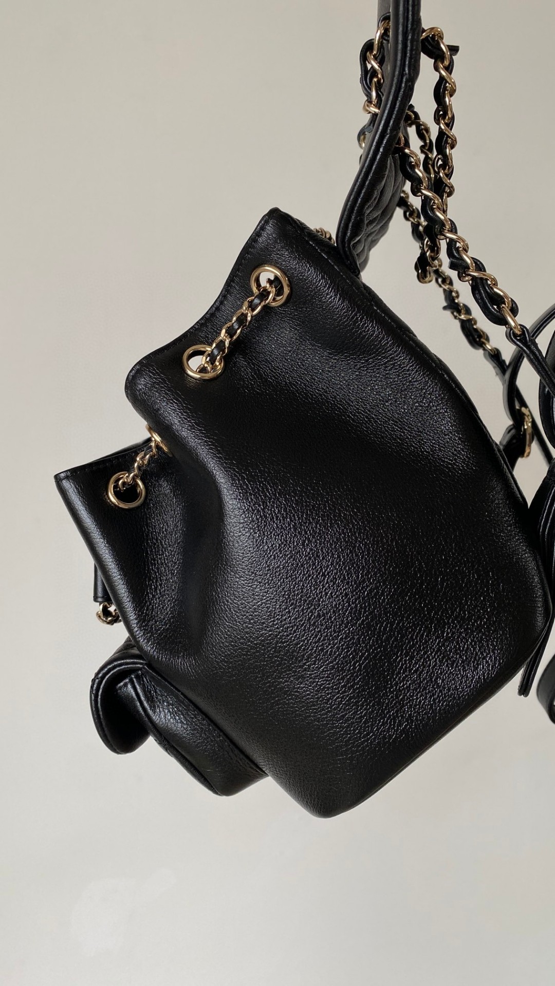 Chanel Duma backpack black leather