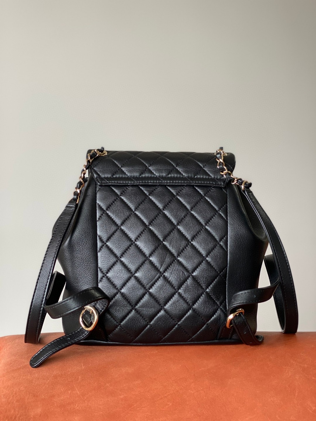 Chanel Duma backpack black leather