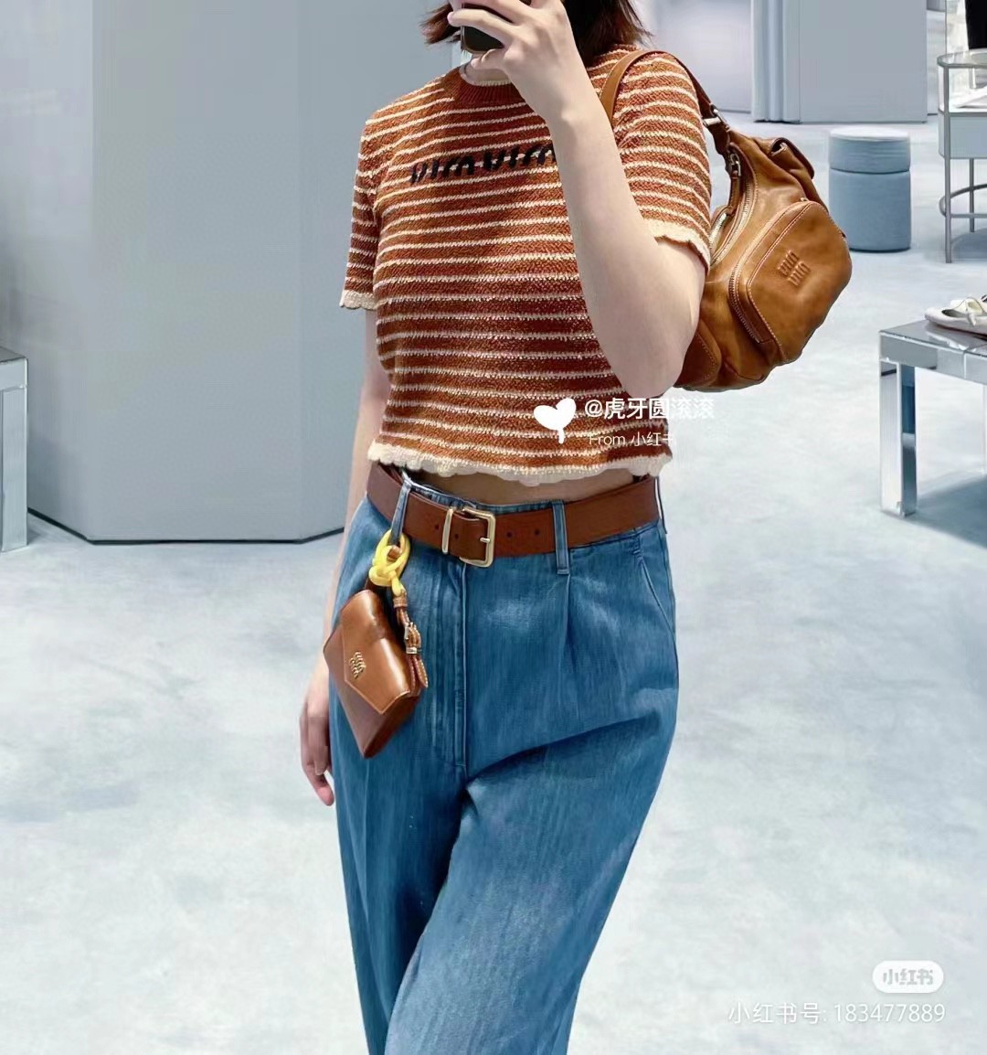 Miu Miu caramel Nappa leather Pocket bag 5BC146_2CRL_F098L_V_OOO