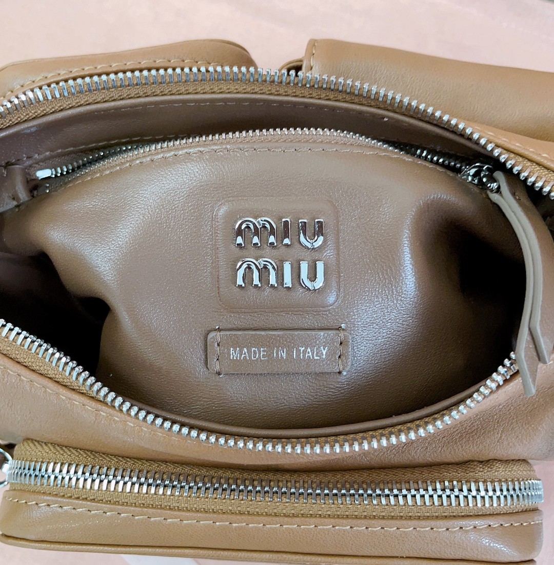 Miu Miu caramel Nappa leather Pocket bag 5BC146_2CRL_F098L_V_OOO