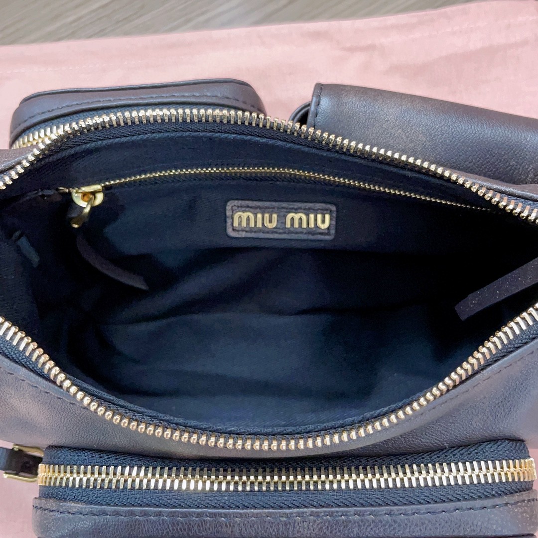 Miu Miu sand/coffee Nappa leather Pocket bag 5BC146_2F8T_F0V6L_V_OOO
