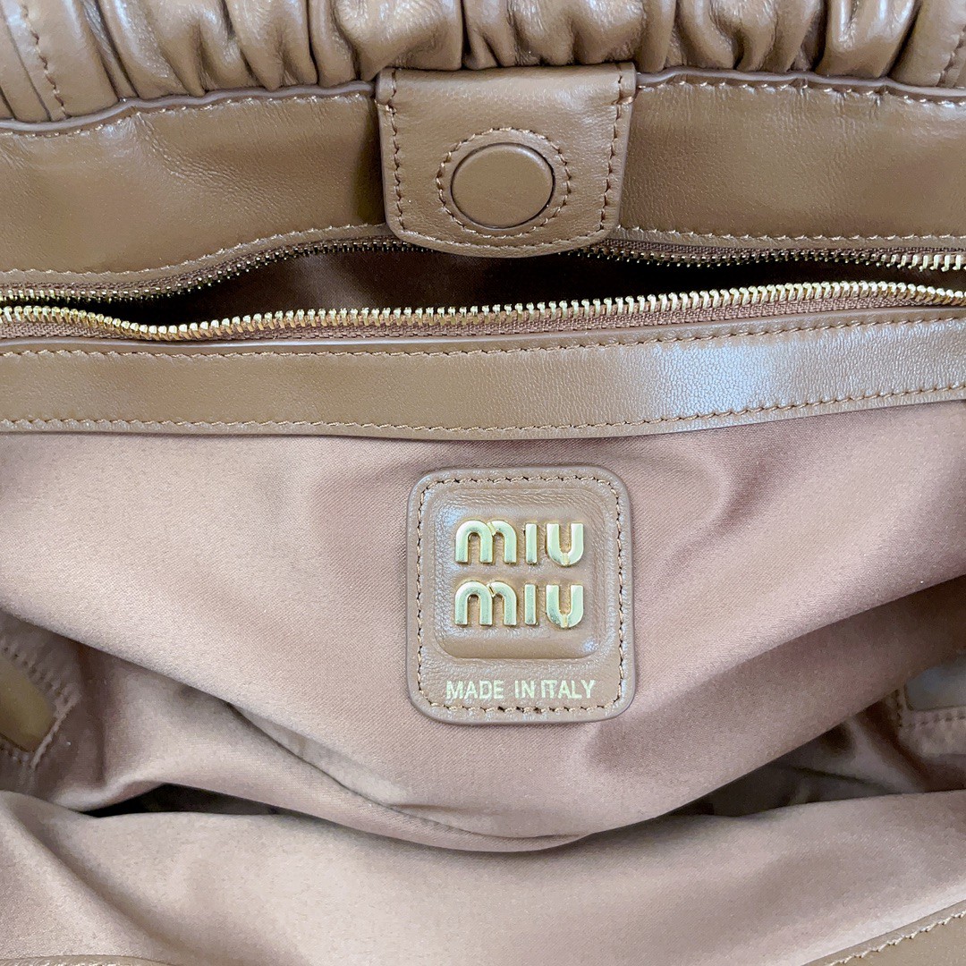 Miu Miu 5BG287 nappa leather bag cognac m1 Sao chép