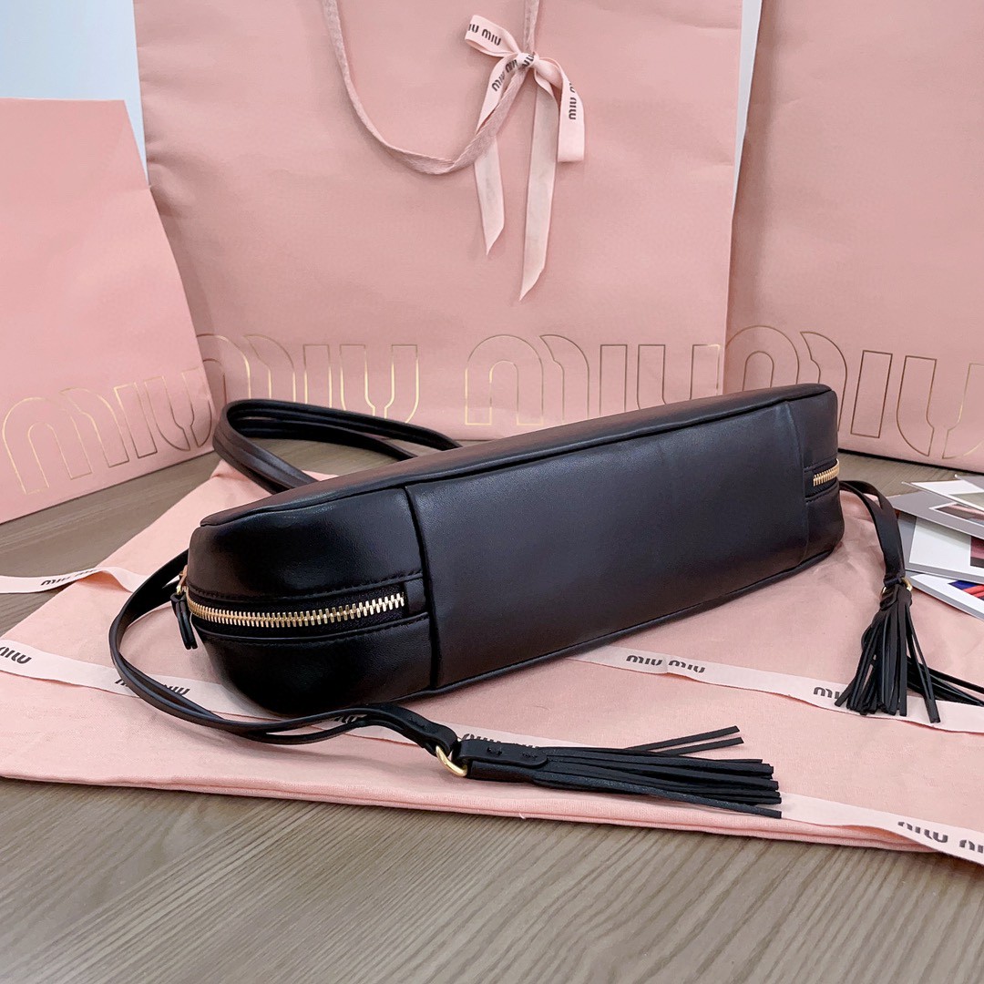 Miu Miu 5BG287 nappa leather bag black m1