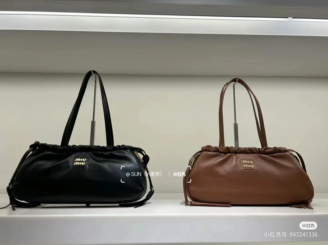 Miu Miu 5BG287 nappa leather bag cognac m1 Sao chép