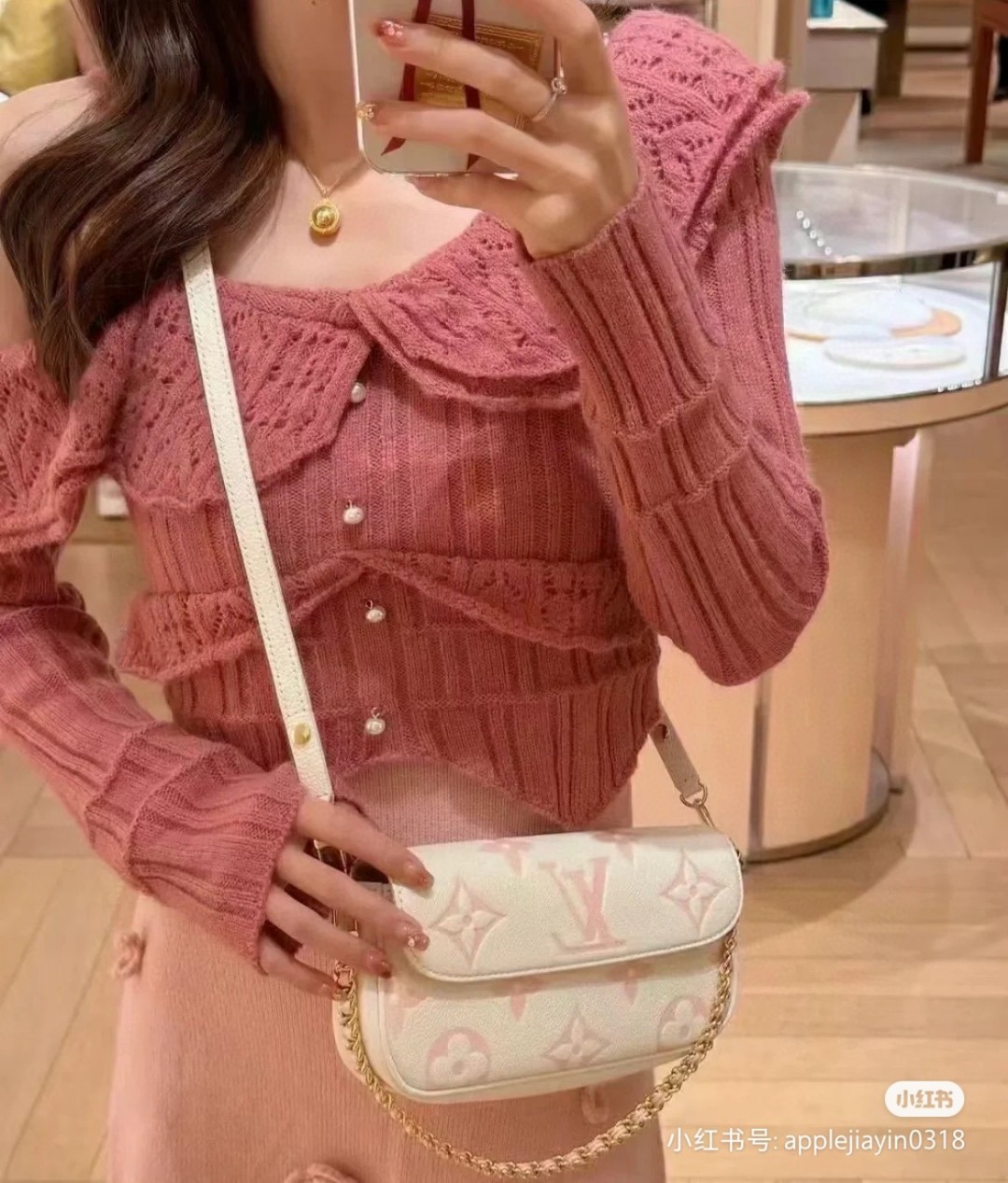 Louis Vuitton M83026 Wallet on Chain Ivy