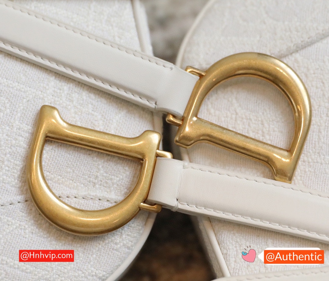 DIOR Mini SADDLE BAG White Dior Oblique Jacquard
