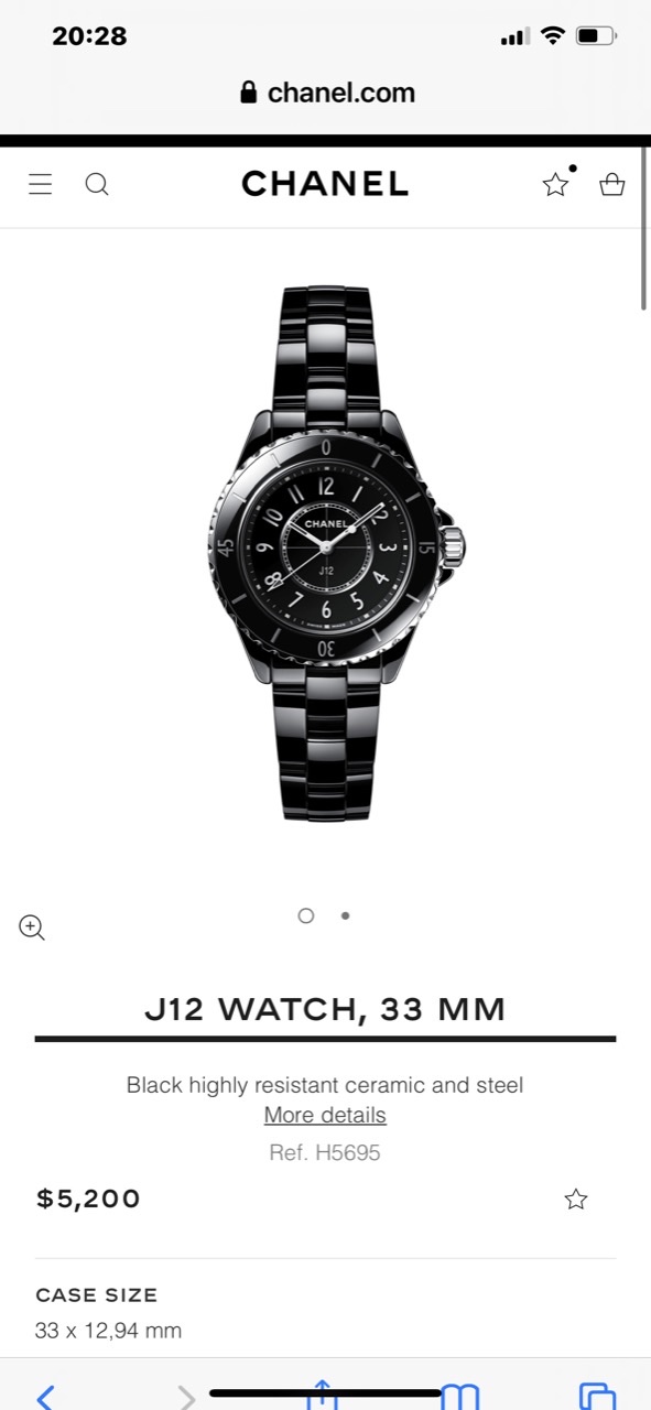 Chanel J12 WATCH, 33 MM