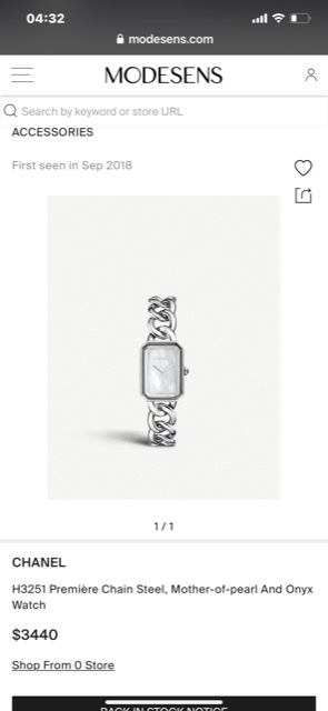 Chanel PREMIÈRE CHAIN WATCH ,28mm