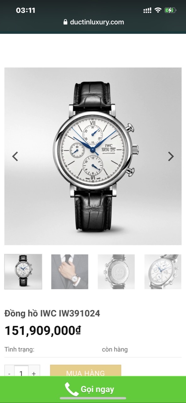 IWC IW391024-Portofino Chronograph Edition "150 Years"