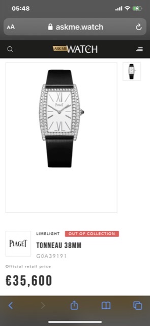 PIAGET LIMELIGHT GALA SERIES G0A39191