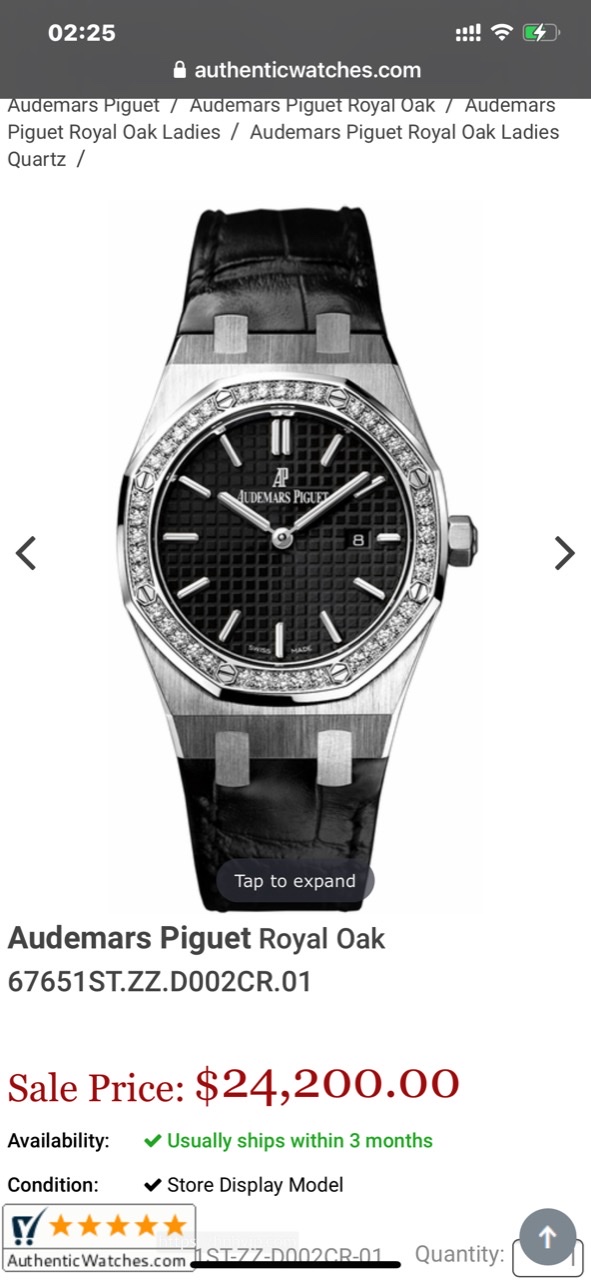 Audemars Piguet Royal Oak 67601ST.ZZ.D057CR.01