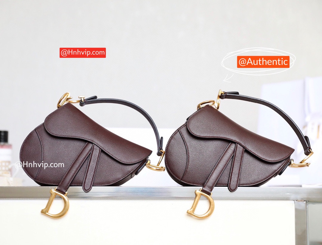 DIOR Mini SADDLE BAG Amaranth Grained Calfskin