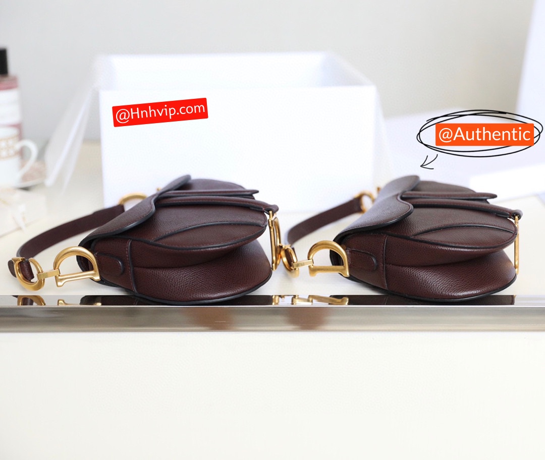 DIOR Mini SADDLE BAG Amaranth Grained Calfskin