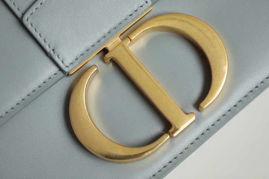 DIOR 30 MONTAIGNE BAG Gray Box Calfskin