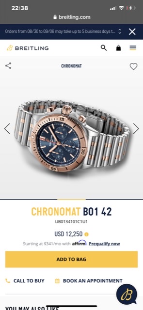 Breitling CHRONOMAT B01 42