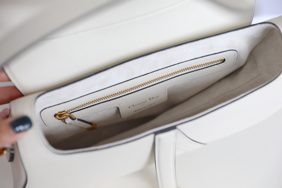 DIOR SADDLE BAG Latte Grained Calfskin