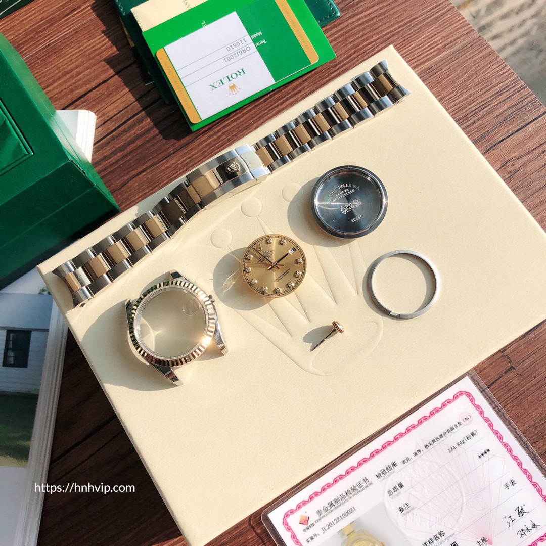 Chi tiết hình ảnh các bộ phận của Rolex Oyster Perpetual Datejust 41MM