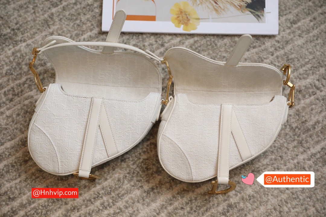 DIOR Mini SADDLE BAG White Dior Oblique Jacquard