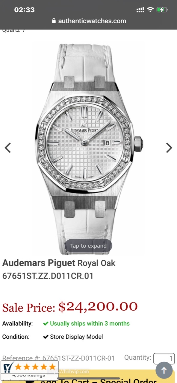 Audemars Piguet Royal Oak 67651ST.ZZ.D011CR.01