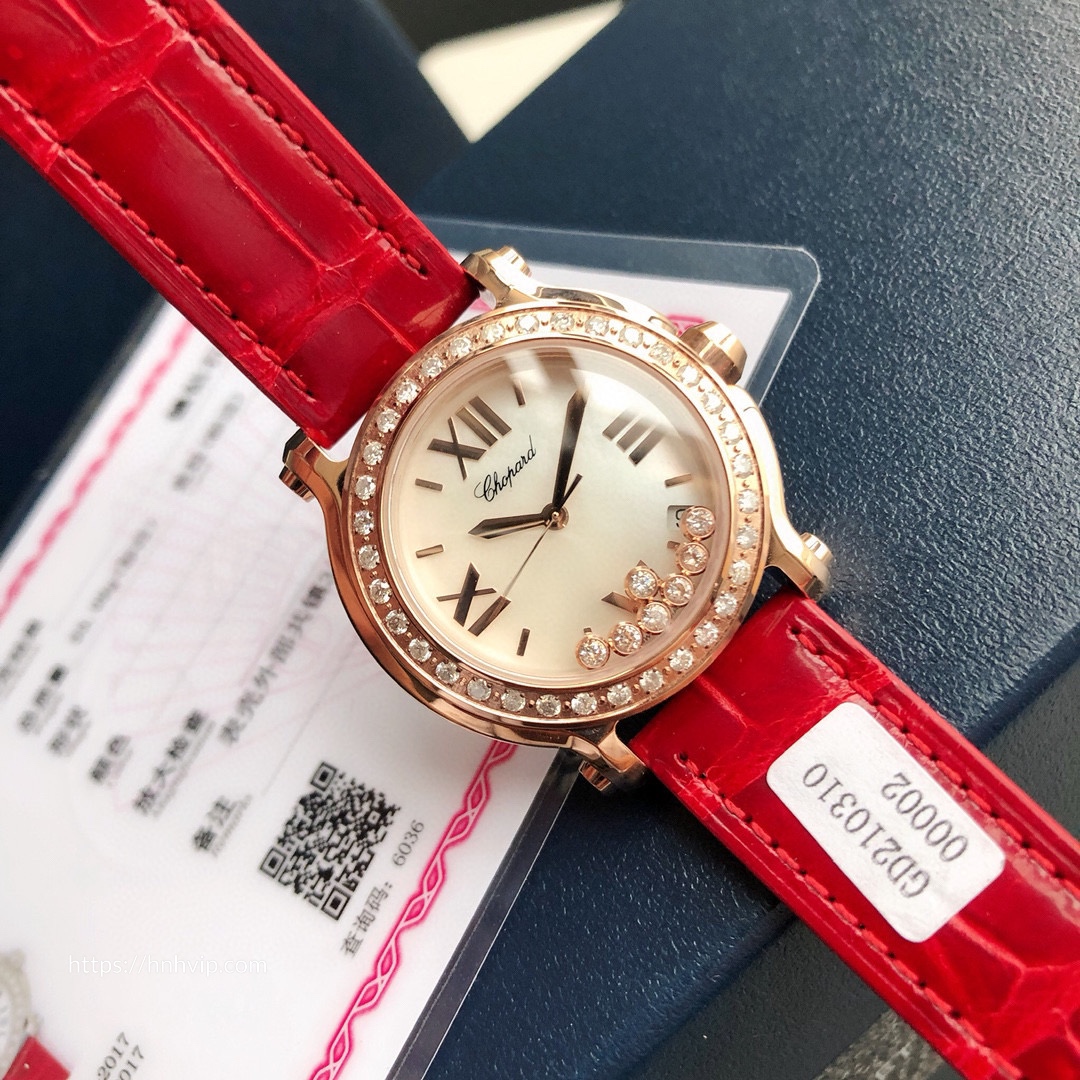 Chopard Happy Sport Round Diamond Bezel 277473-5009