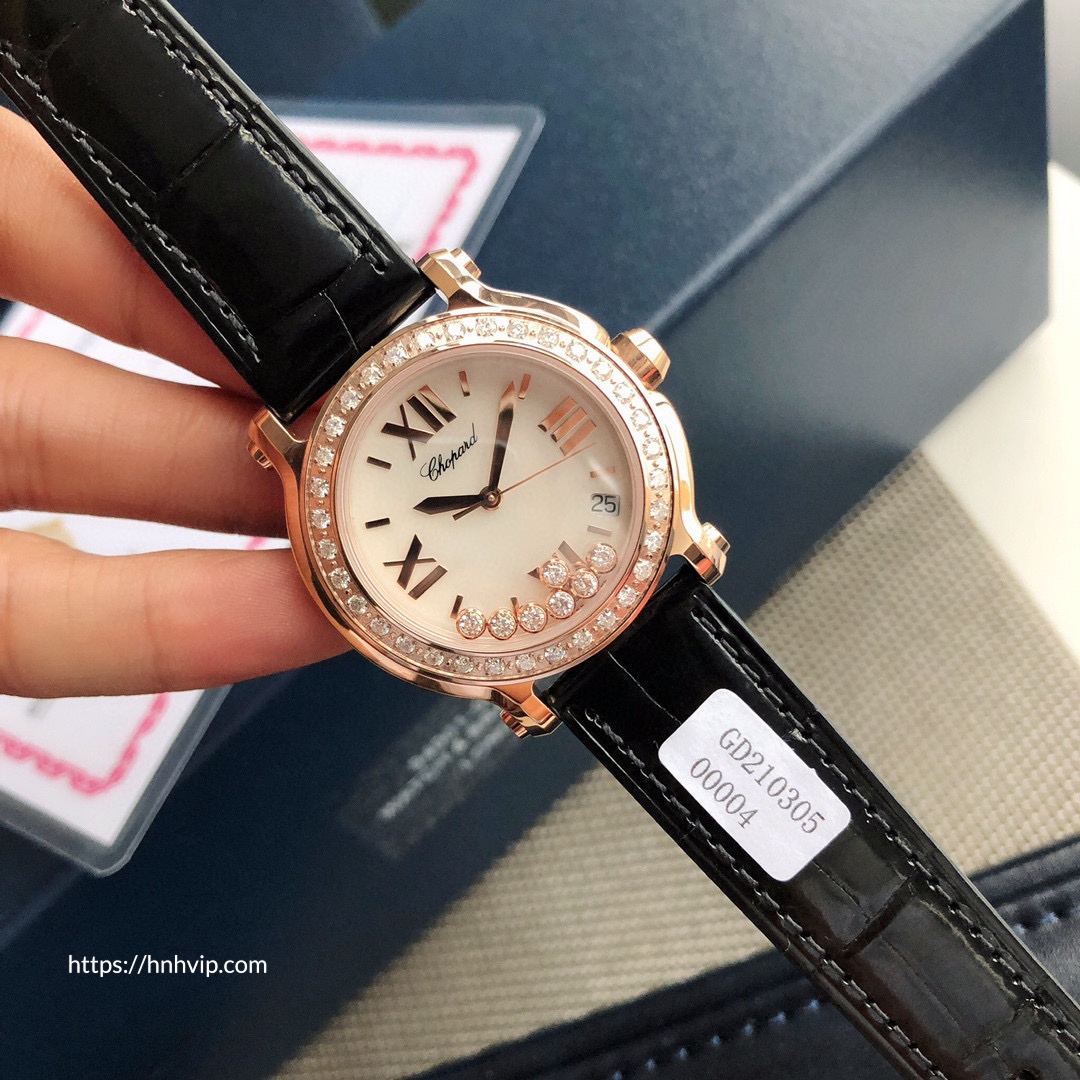 Chopard Happy Sport Round Diamond Bezel 277473-5009