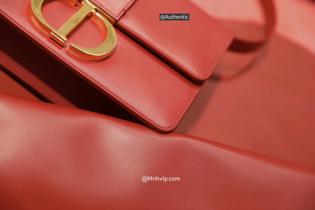DIOR 30 MONTAIGNE BAG Brick Red Box Calfskin