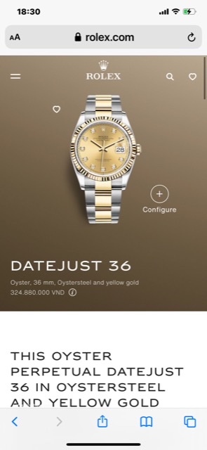 Rolex Datejust M126233-0018 36mm