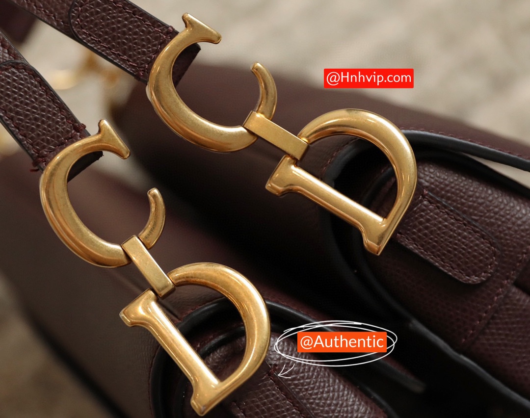 DIOR Mini SADDLE BAG Amaranth Grained Calfskin