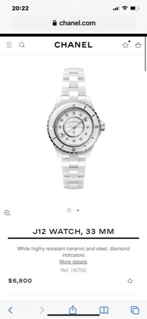 Chanel J12 WATCH, 33 MM